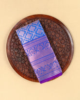 SC3667 - Litchi Silk With Jaquard Body And With Contrast Border